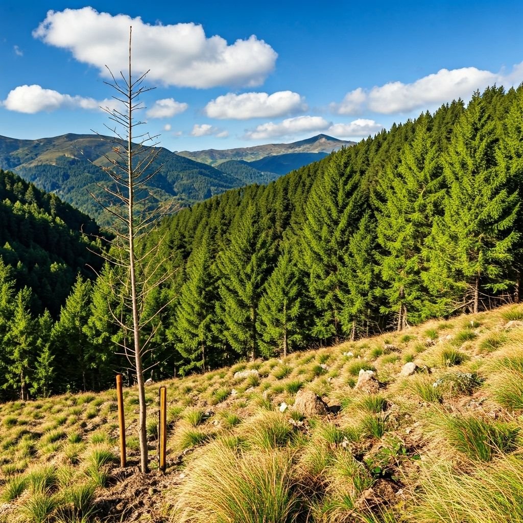 Proyecto de reforestación en Asturias